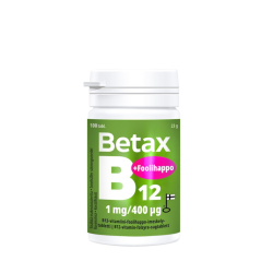 Витамины Betax B12 + фолиевая кислота 100 таб.